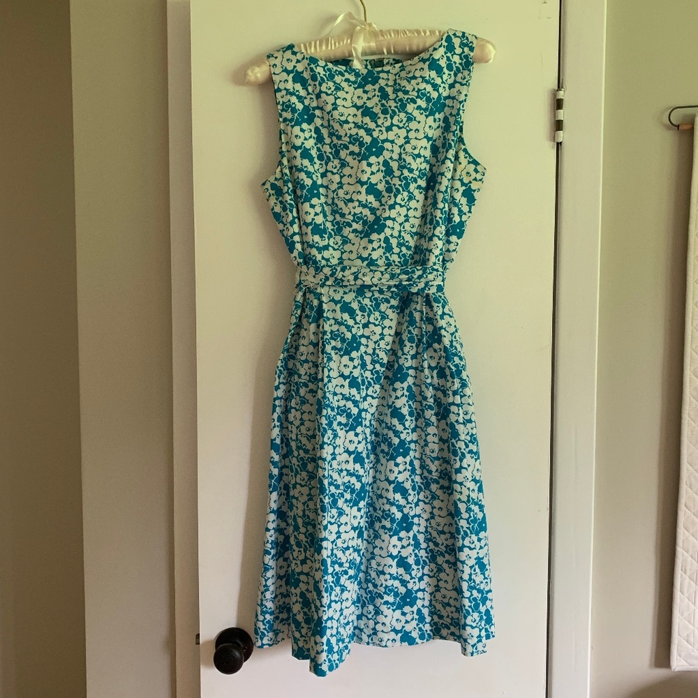 L.L.Bean Signature Lined Cotton A-Line Dress